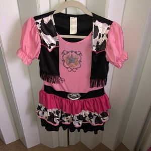 Girls costume: pink cowgirl. Size small